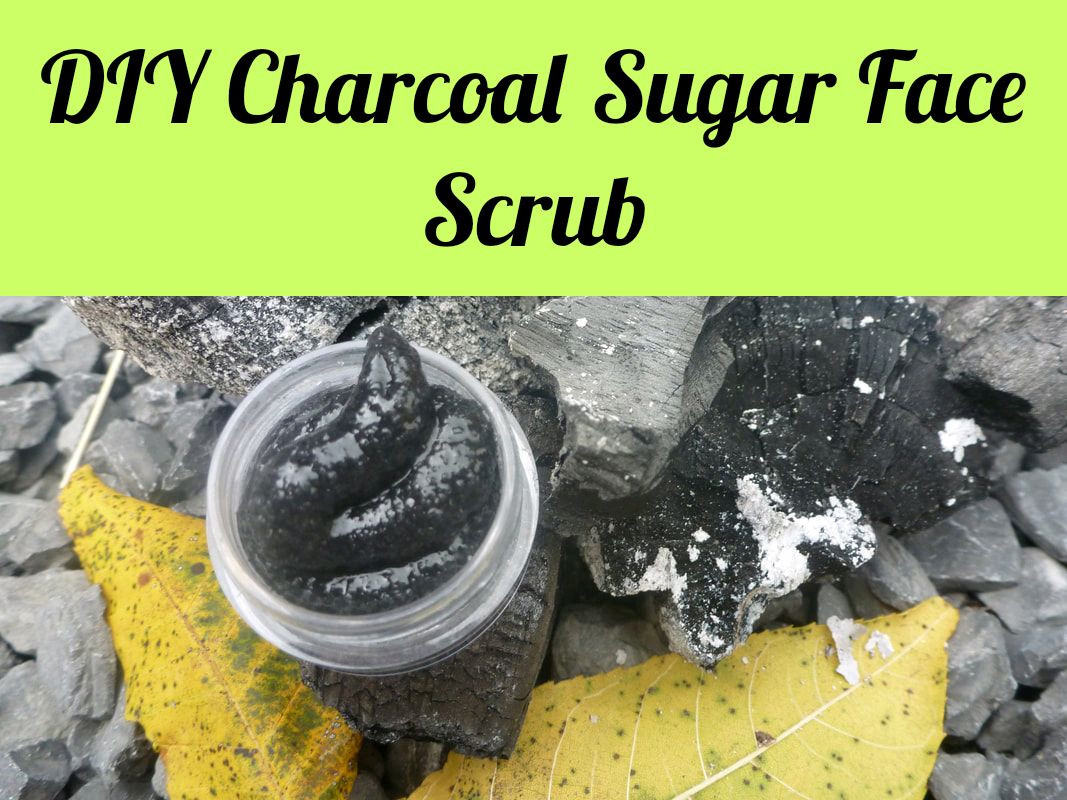 How to make a DIY charcoal sugar face scrub!