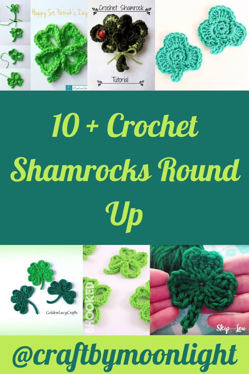 10+ Crochet Shamrocks Free Pattern Round Up