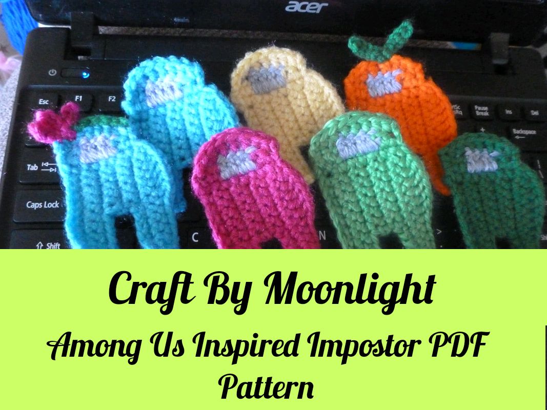 Crochet Among Us Inspired Impostor Keychain Free Pattern